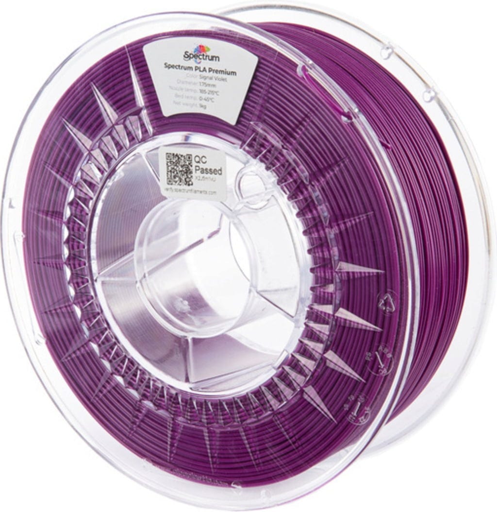 Spectrum  PLA Premium Signal Violet, 1,75 mm / 1000 g    Verzugsfreies PLA in guter Qualität