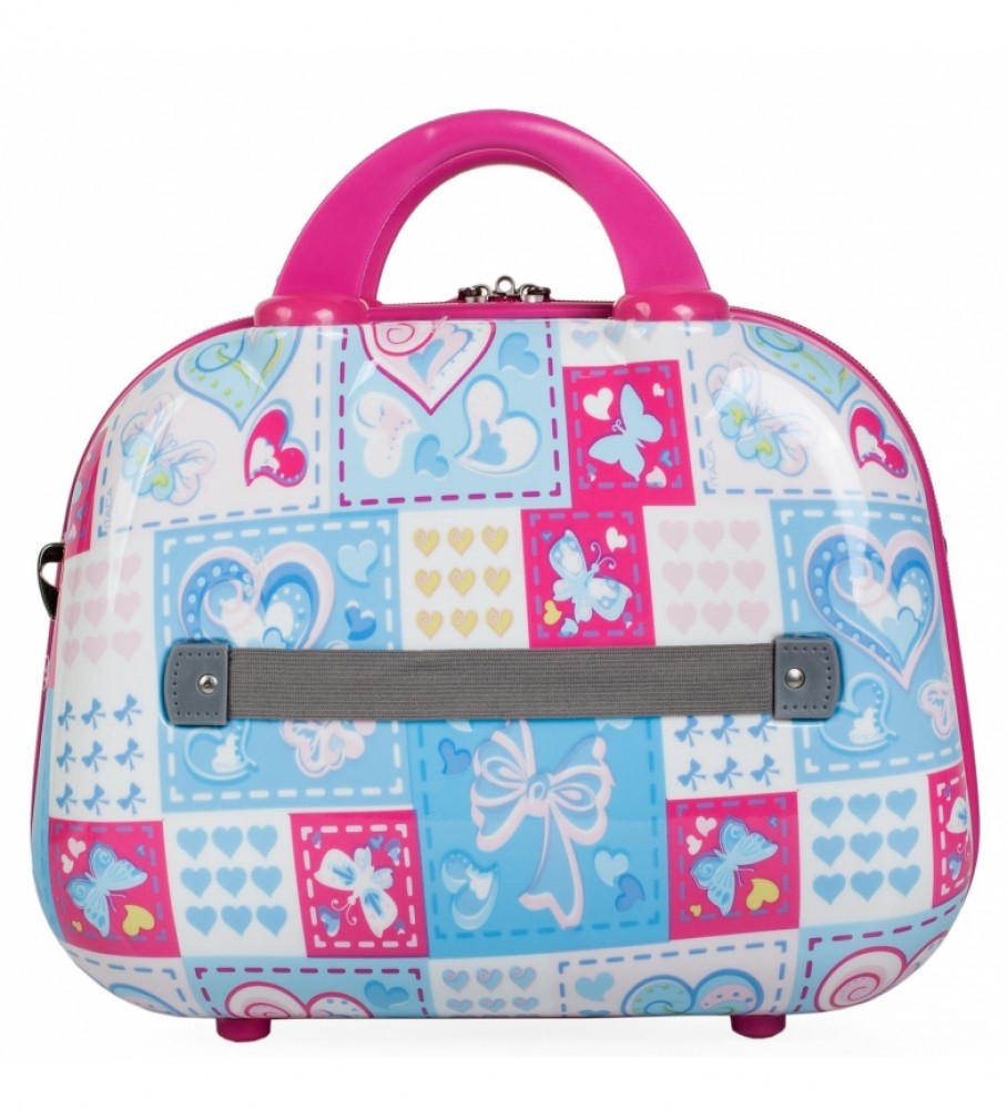 Nécessaire de viagem grande infantil/adolescente ITACA 702335 Azul, Fúcsia