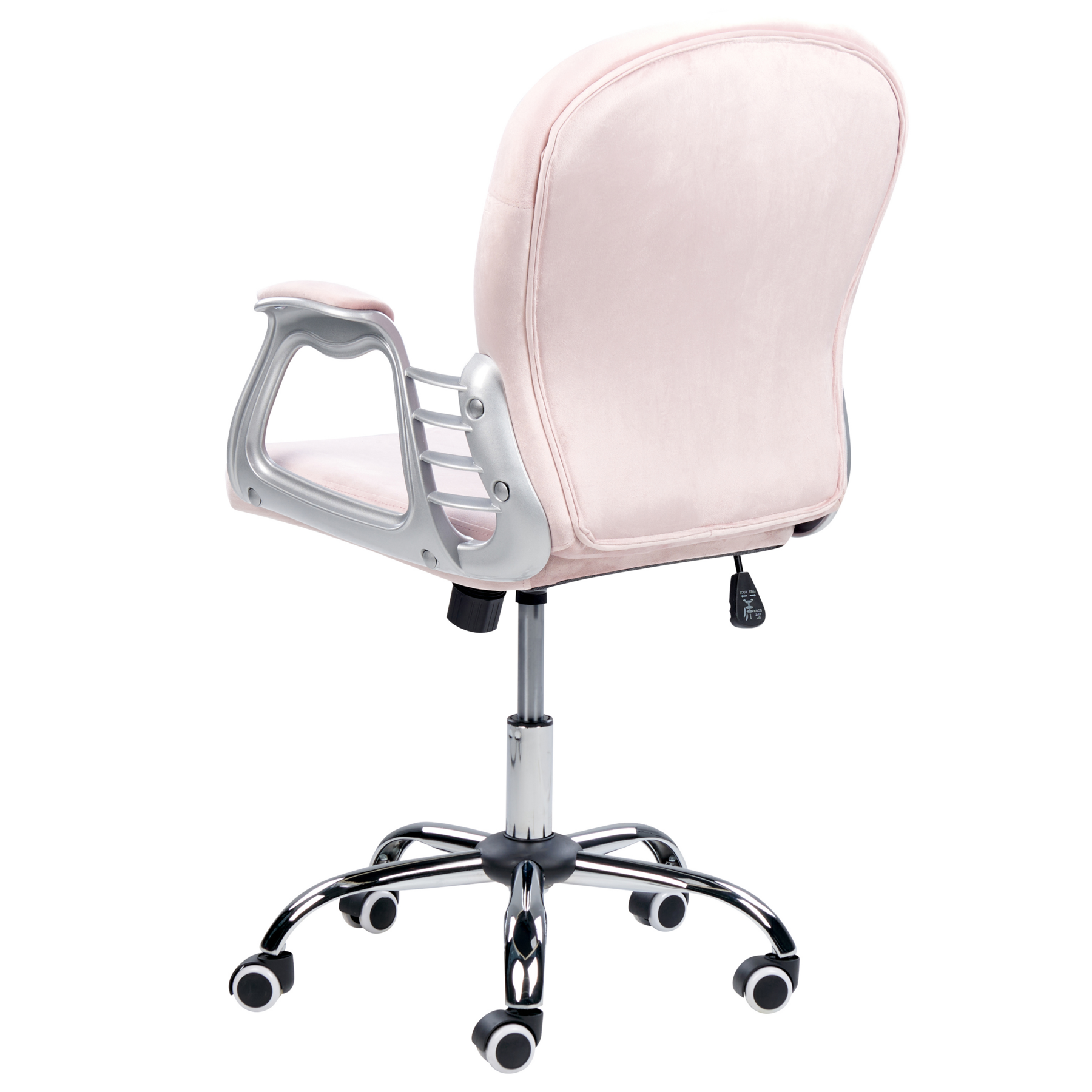 Beliani - PRINCESS - Bureaustoel - Pastelroze - Fluweel