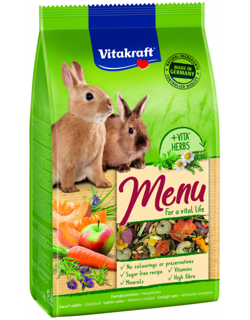 Vitakraft Menu Vital Dwergkonijn - Konijnenvoer