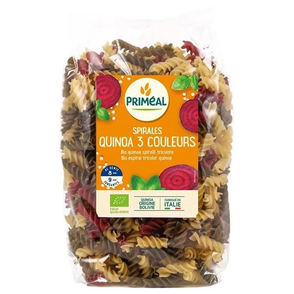 Massa Espirais Tricolor Trigo E Quinoa Bio