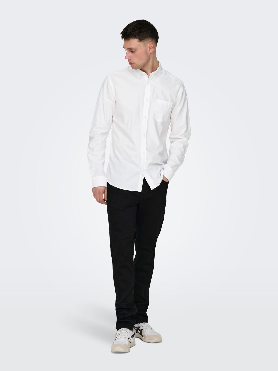 ONSALVARO Oxford Hemd White