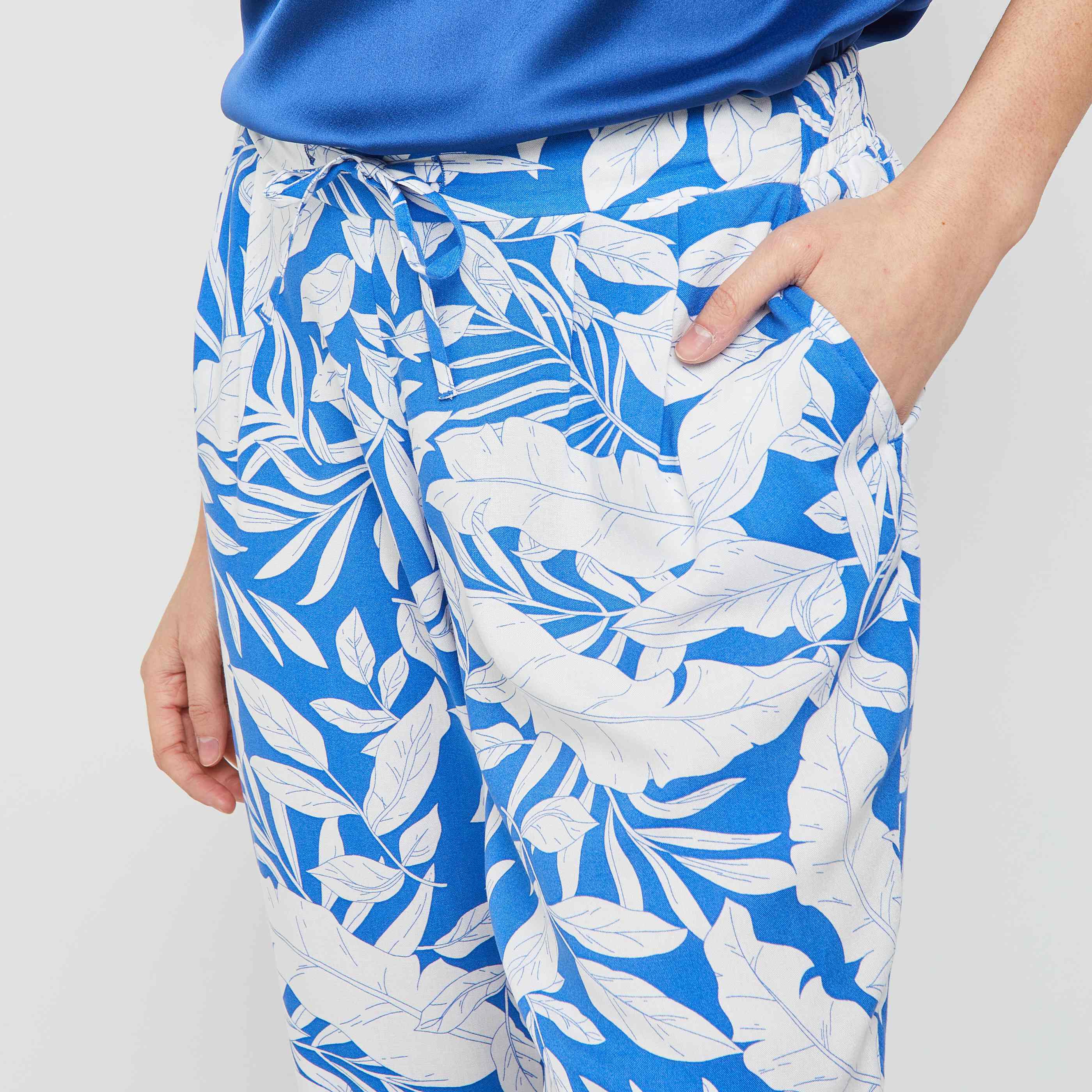 Pantalon fluide femme - BLEU