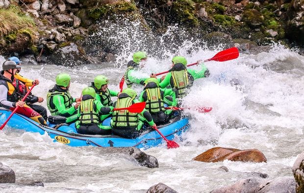 Canyoning und Rafting Package in Haiming als Geschenkidee