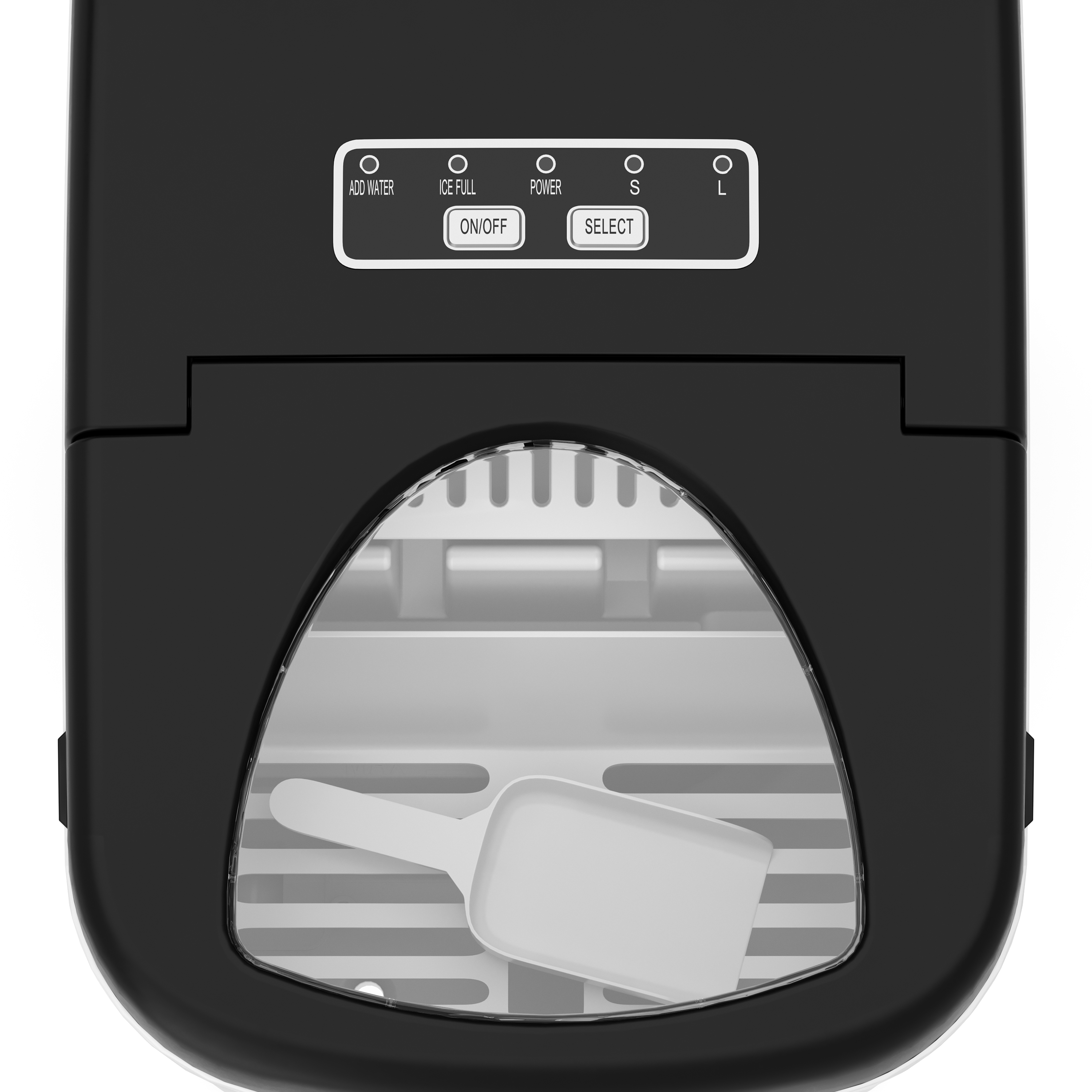 Eiswürfelmaschine schwarz 1.2L - 12 kg / 24 h