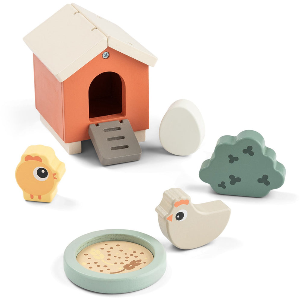 Køb DonebyDeer Colour Mix Tiny Farm Legesæt Clucky