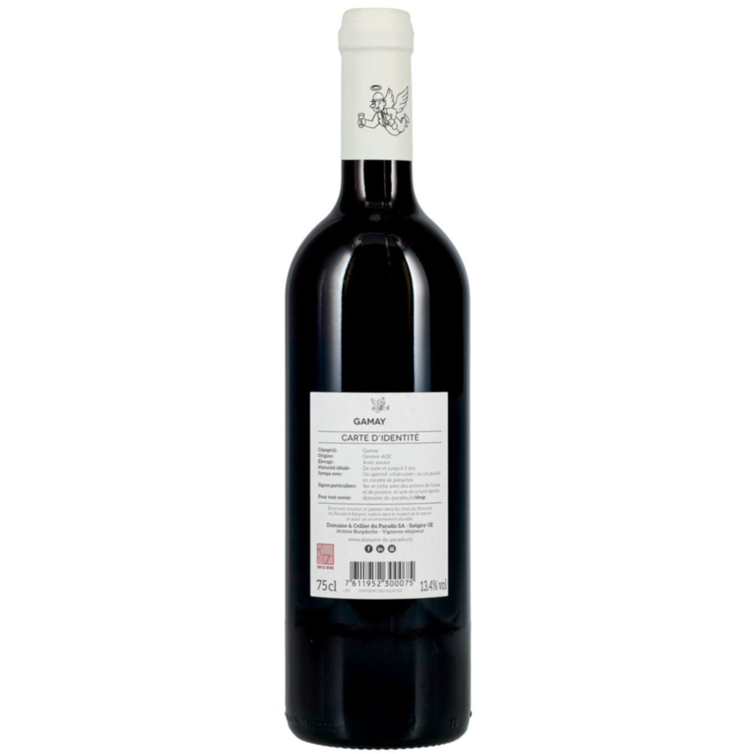 Genève AOC Gamay Domaine du Paradis -75cl