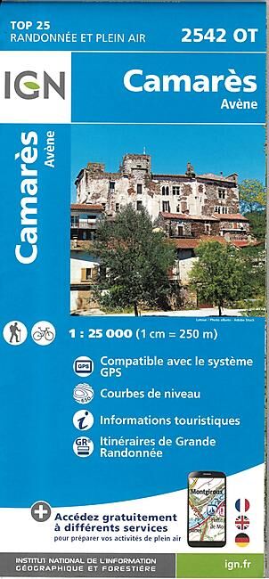 IGN - TOP25 2542OT CAMARES 1 25 000