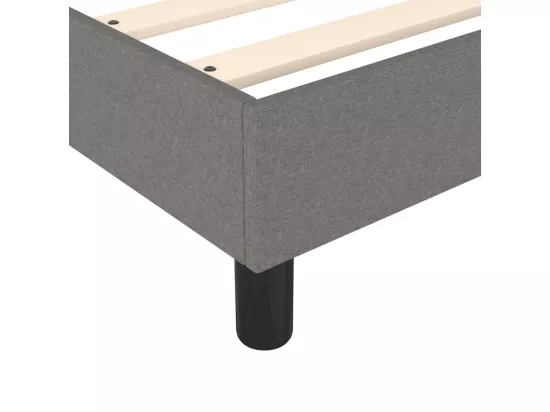 Sommier à lattes de lit Gris foncé 90x200 cm Tissu