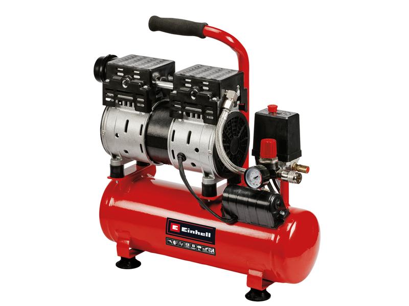 Einhell Kompressor TE-AC 6 Silent Kraftvoller Flüsterkompressor
