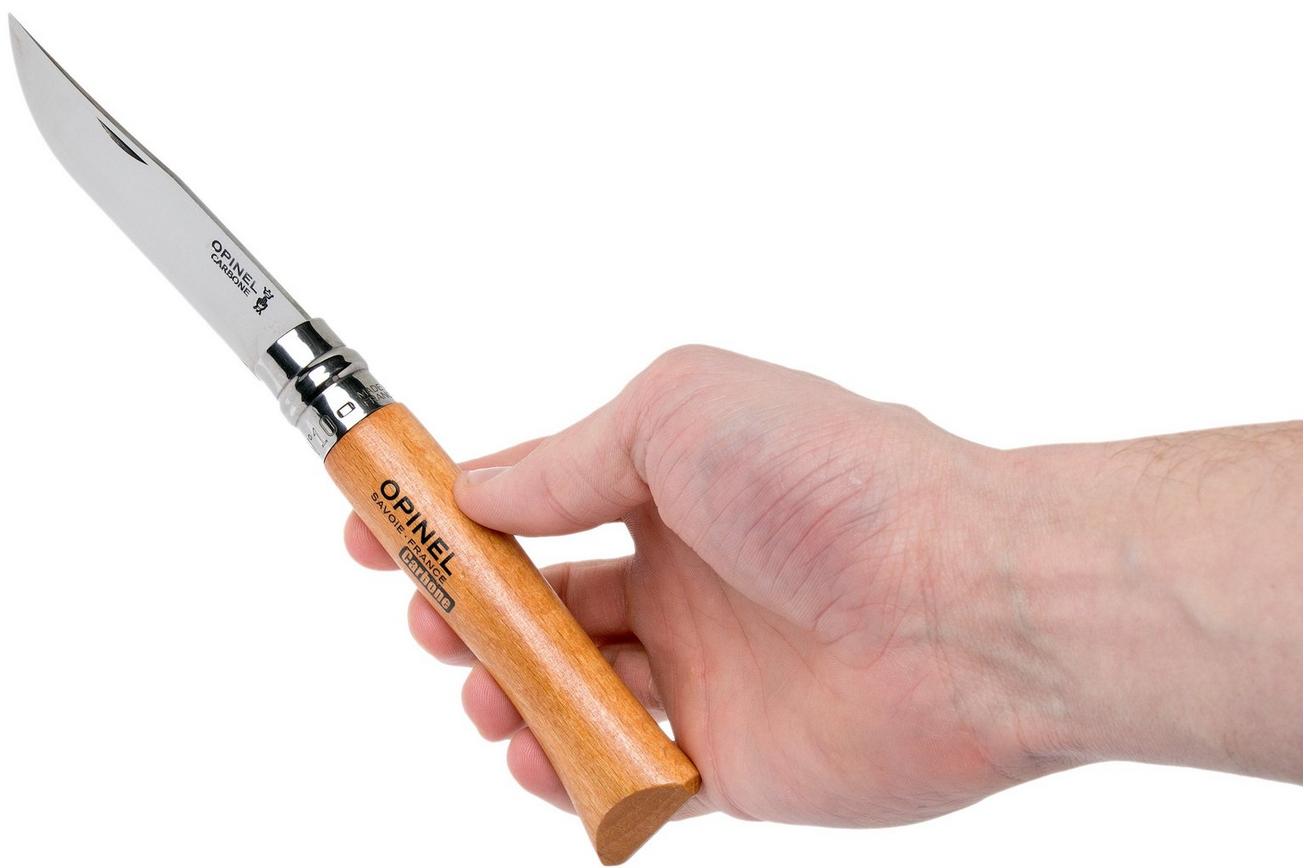 Opinel zakmes No. 010, koolstofstaal, lemmetlengte 10 cm