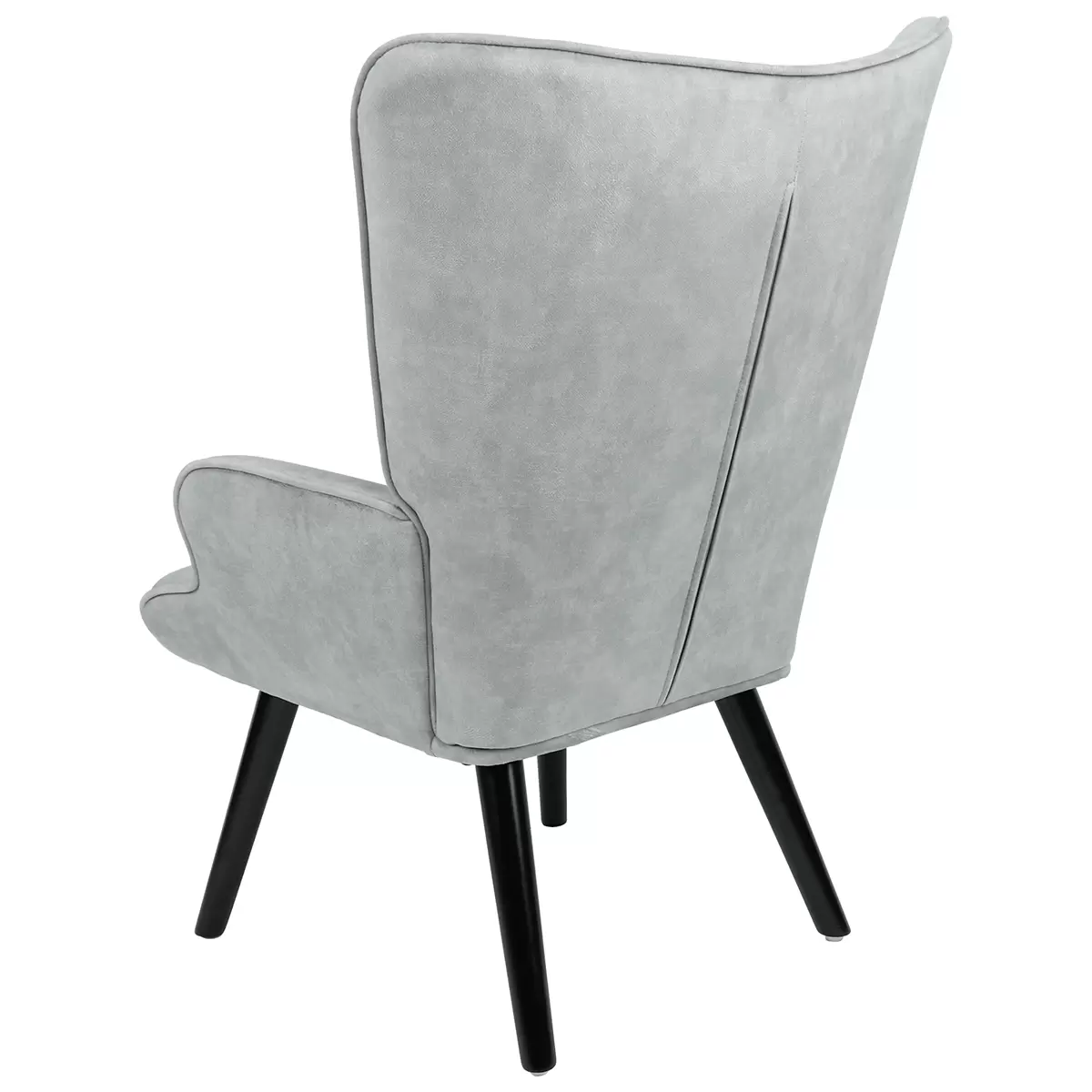 Sessel Luke hellgrau,schwarz