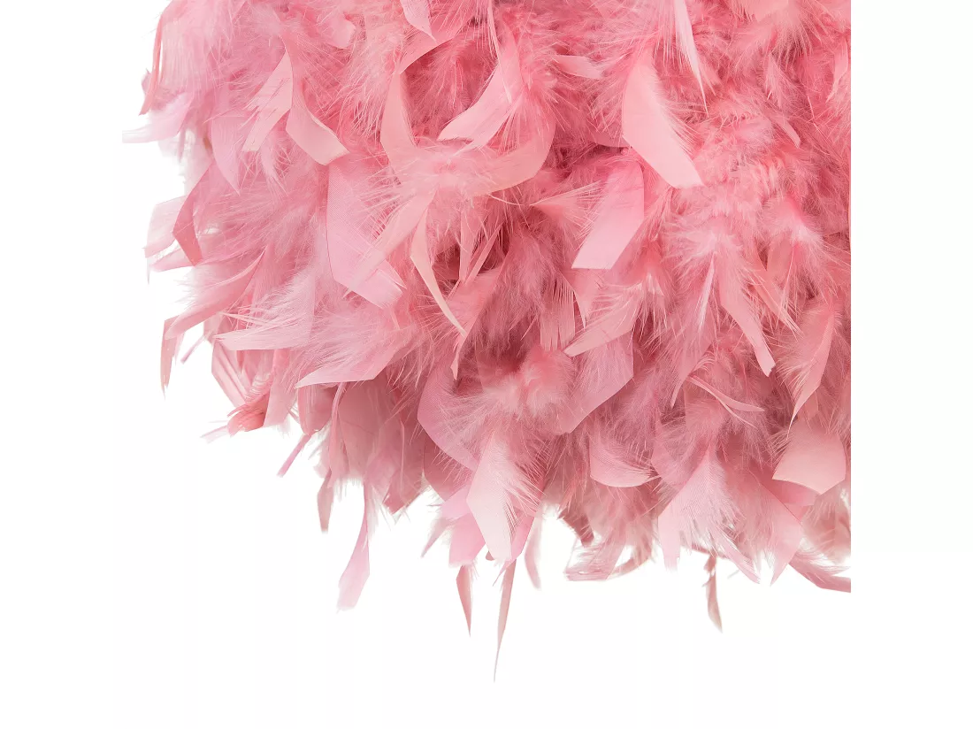 Lampe suspension DRAVA Plumes Rose