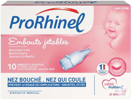 ProRhinel Mouche Bébé Embouts Jetables Souples 10 Pièces