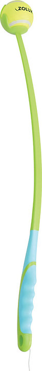 Lance avec balle pour chien Sunset L vert