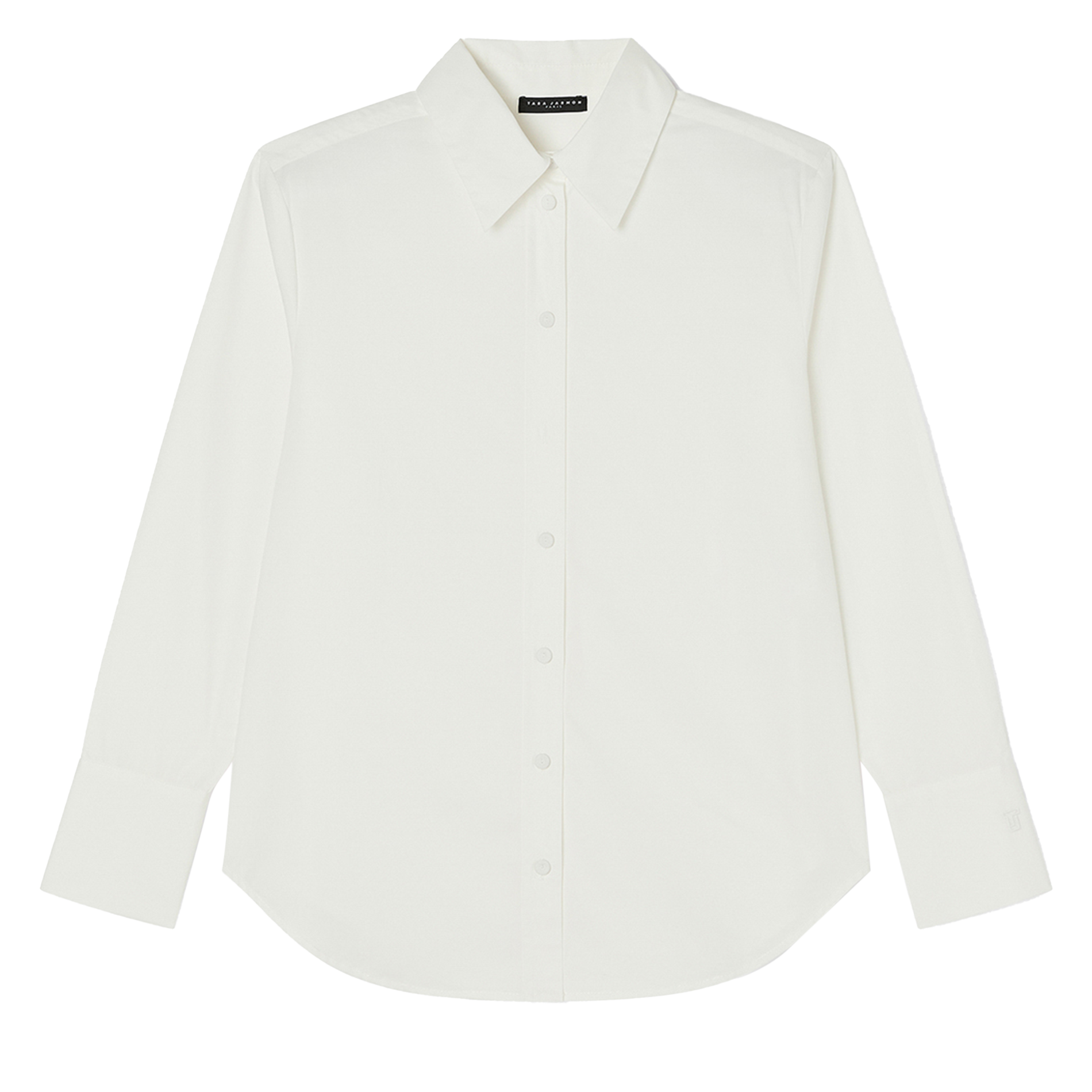 CLARISSE - Chemise droite en coton | Blanc