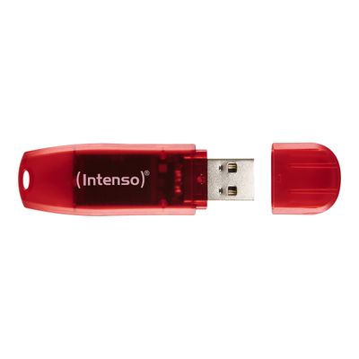 Intenso Rainbow Line - clé USB - 128 Go - rouge
