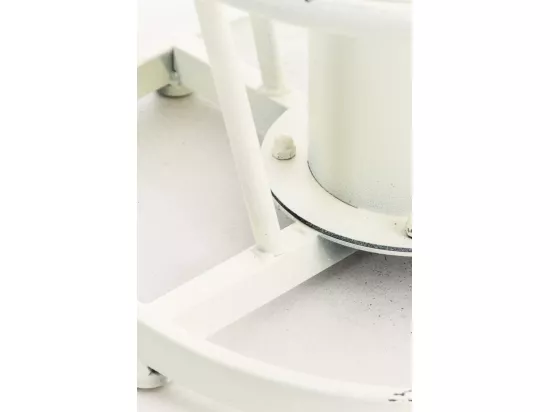 Lot de 2 Table haute - rond Ø 54 cm - Métal - Blanc antique - Ruhr