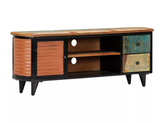 Meuble TV 120 x 30 x 45 cm Bois de récupération massif
