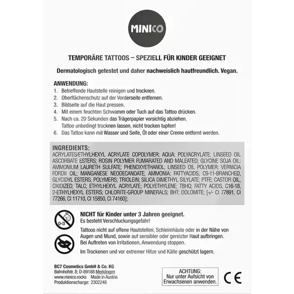 Temporäre Tattoos SET 03