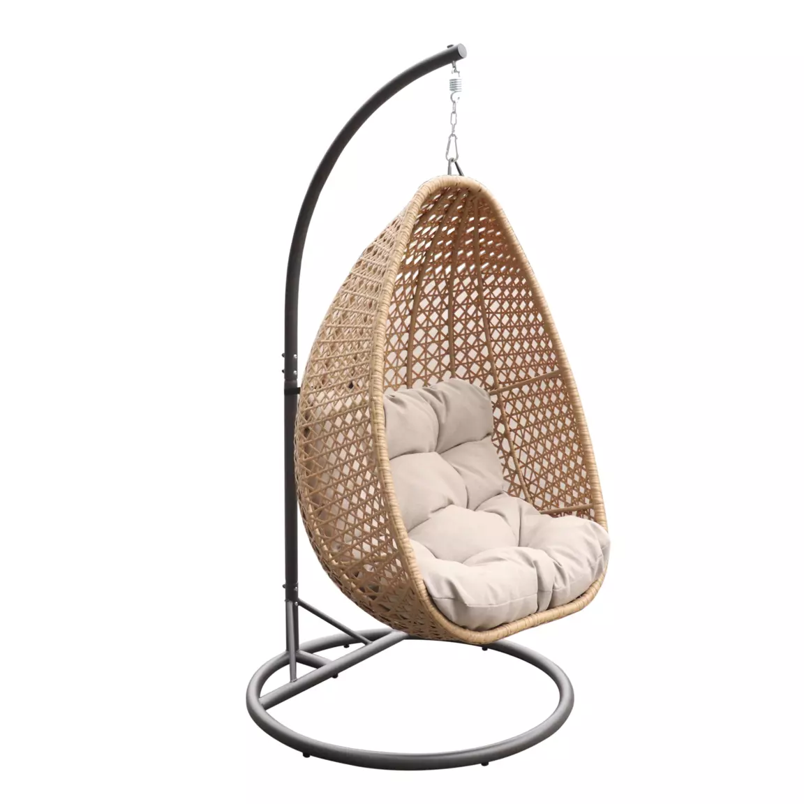 Loveuse suspendue en résine tressée Coral Naturel