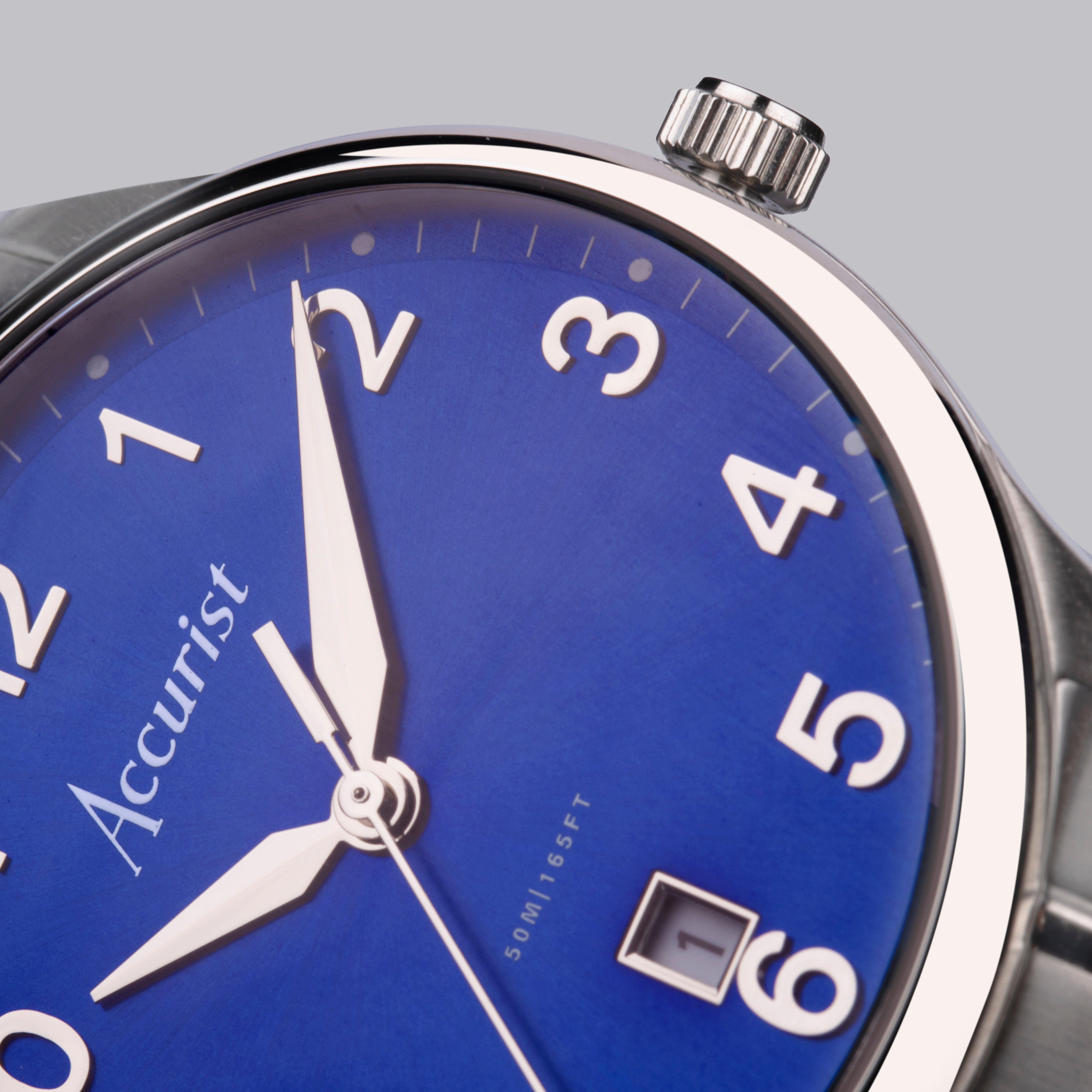 Accurist Classic Mens Stainless Steel Classic Analogue Quartz Watch