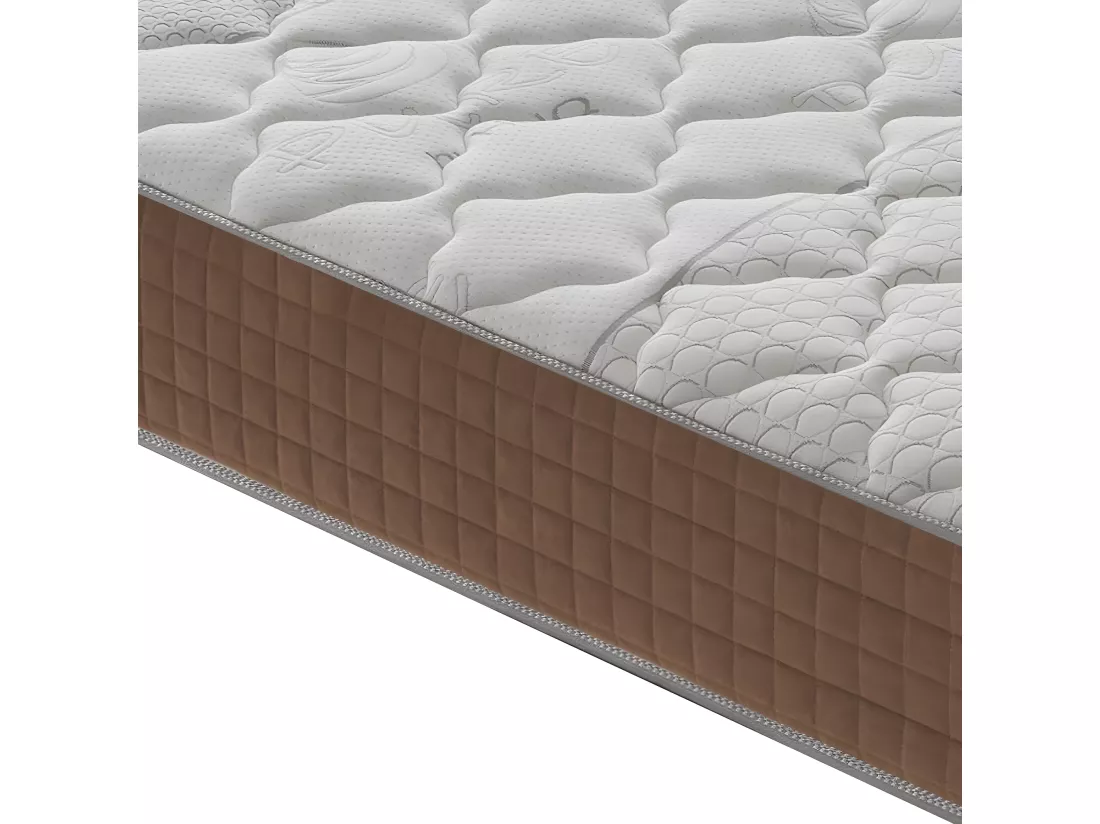Matelas 1600 ressorts ensachés et mousse à mémoire à 9 zones - 25cm de hauteur 140x190 cm