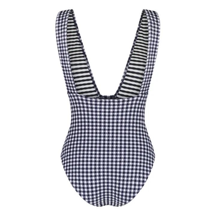 Anja Paris Maillot 1 Pièce Le Plongeant Vichy | Bleu marine