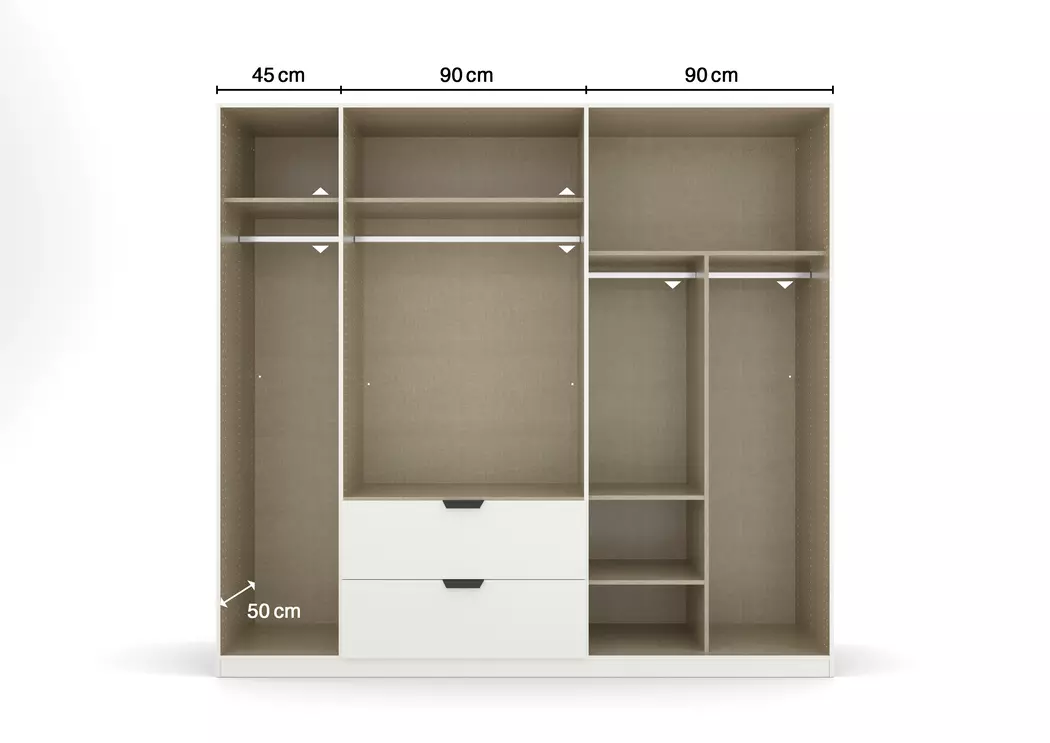 Kleiderschrank Ragona-Spin 226 x 210 cm