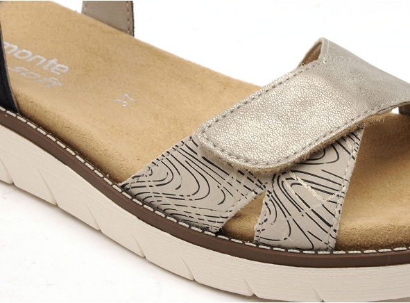 Remonte nu pieds plats femme d2049 noir