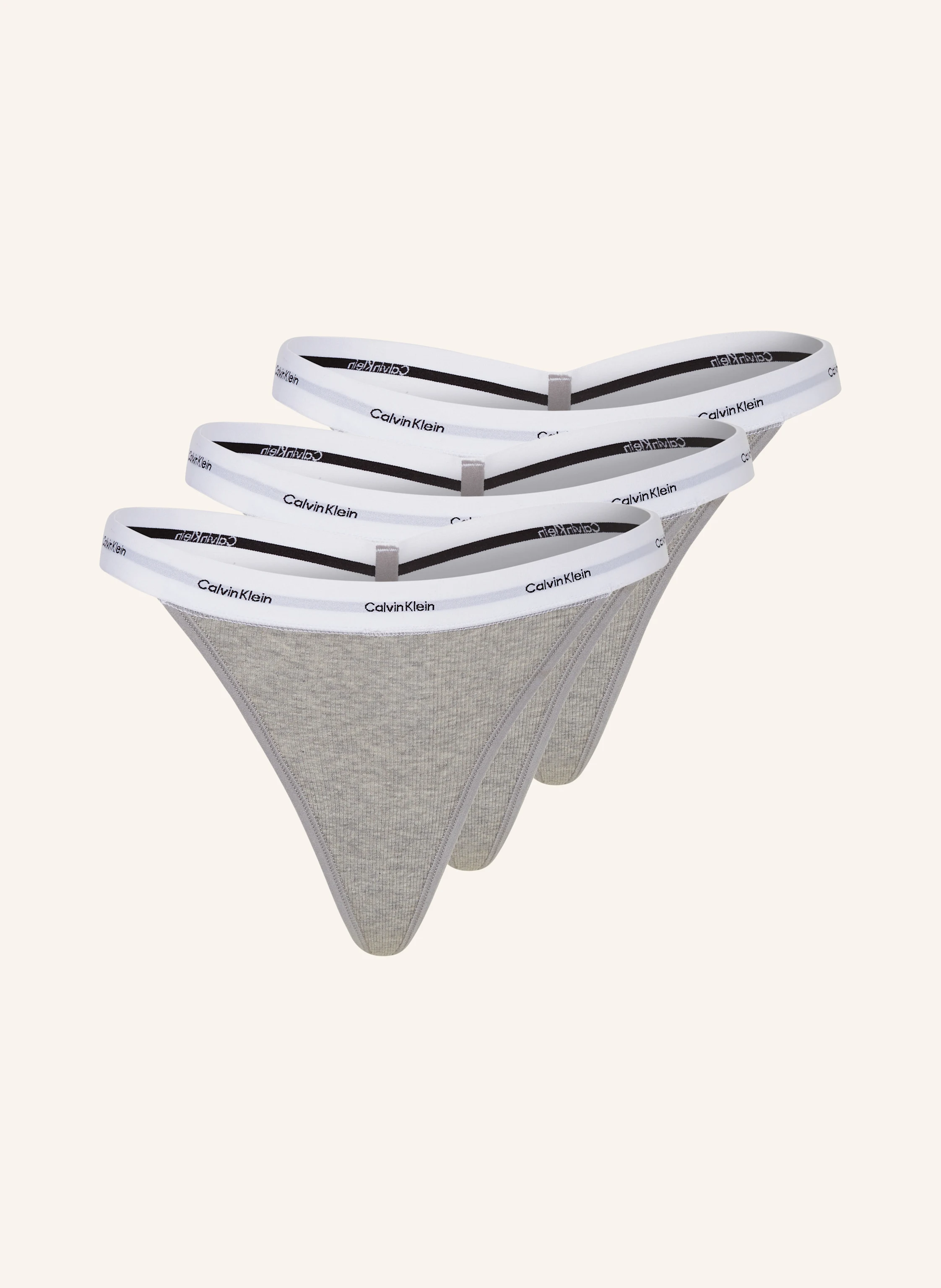 Calvin Klein 3er-Pack Strings COTTON STRETCH RIB