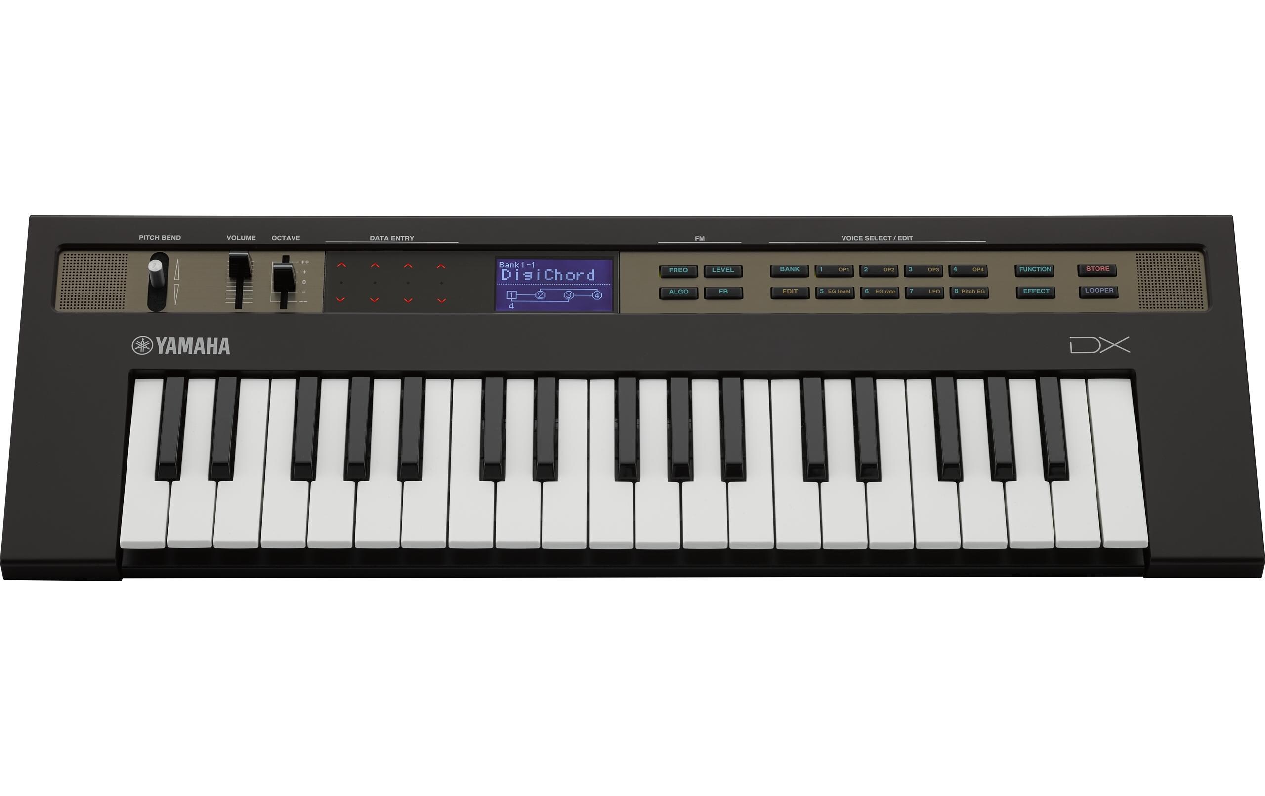 Synthesizer Reface DX<br>Portables Keyboard mit Mini-Tastatur, integrierten Lautsprechern und professionellen Anschlüssen