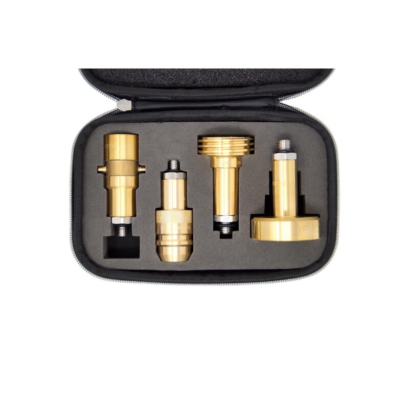 DREHMEISTER LPG Adapter Set inkl. Etui (M14/lang/verstärkt)