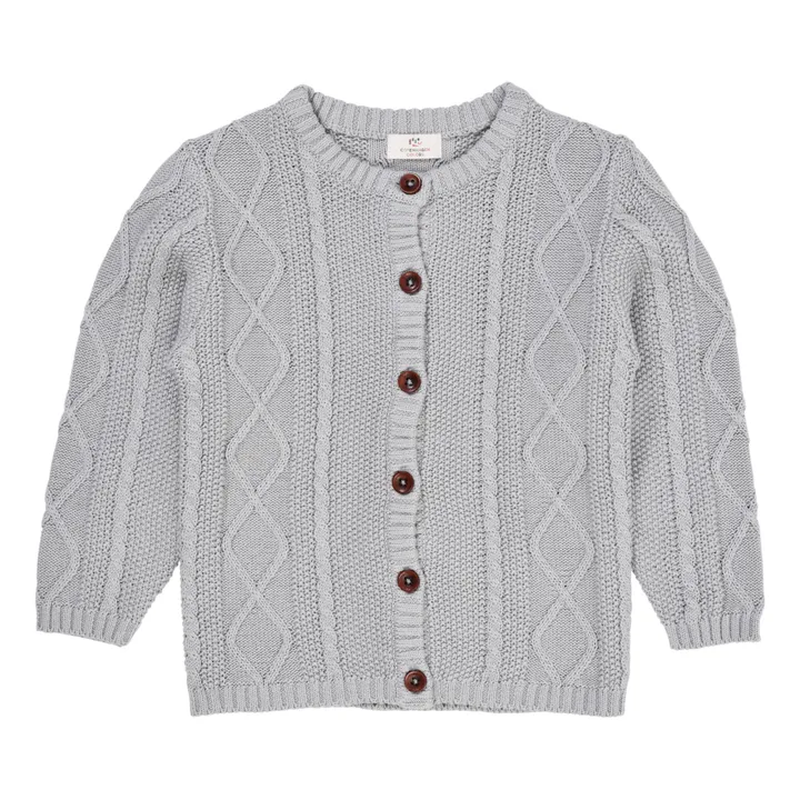 Copenhagen Colors Cardigan Maille Torsadée | Gris