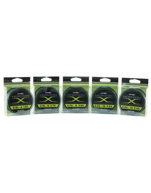 Matrix Horizon X Sinking Monofilament - 300m - Swingers & hangers - 0.16 mm 4 lb 300 M