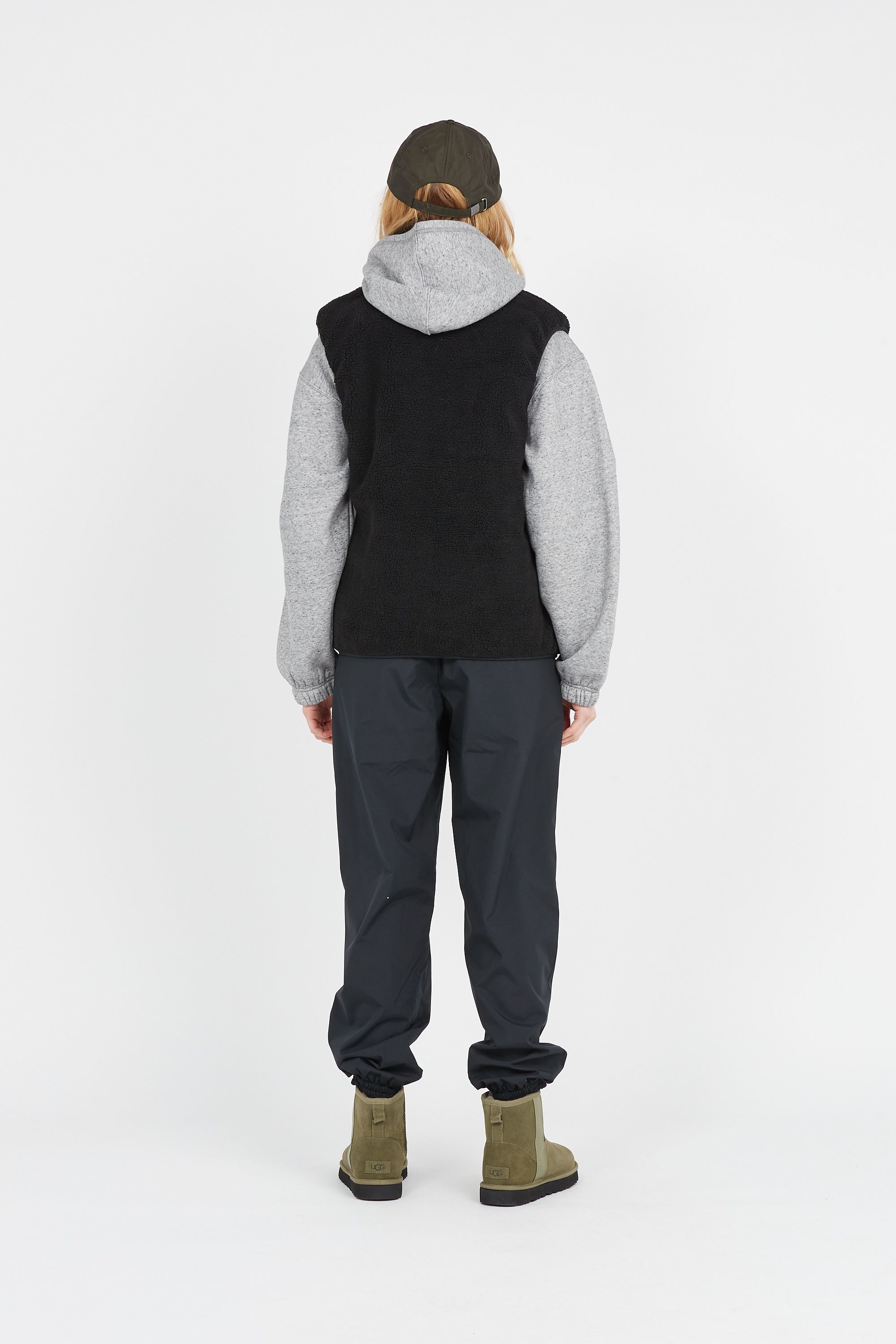 TAION Doudoune sans manches réversible  DOWN X BOAR REVERSIBLE Noir