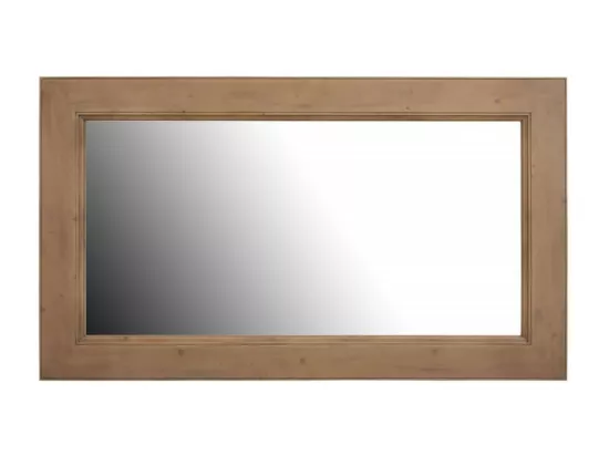 Grand miroir rectangulaire Bois-MDF Marron - First Interior's