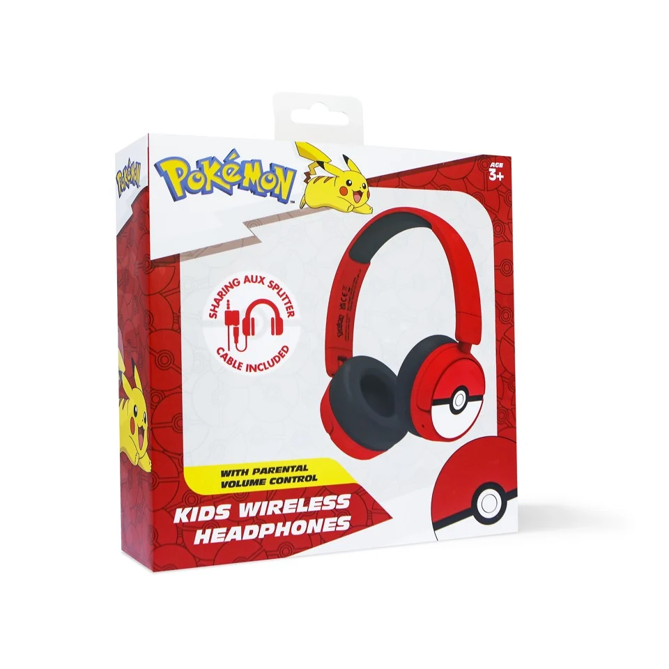 OTL - Bluetooth Hovedtelefoner m/Voksen Kontrol - Pokemon Pokeball