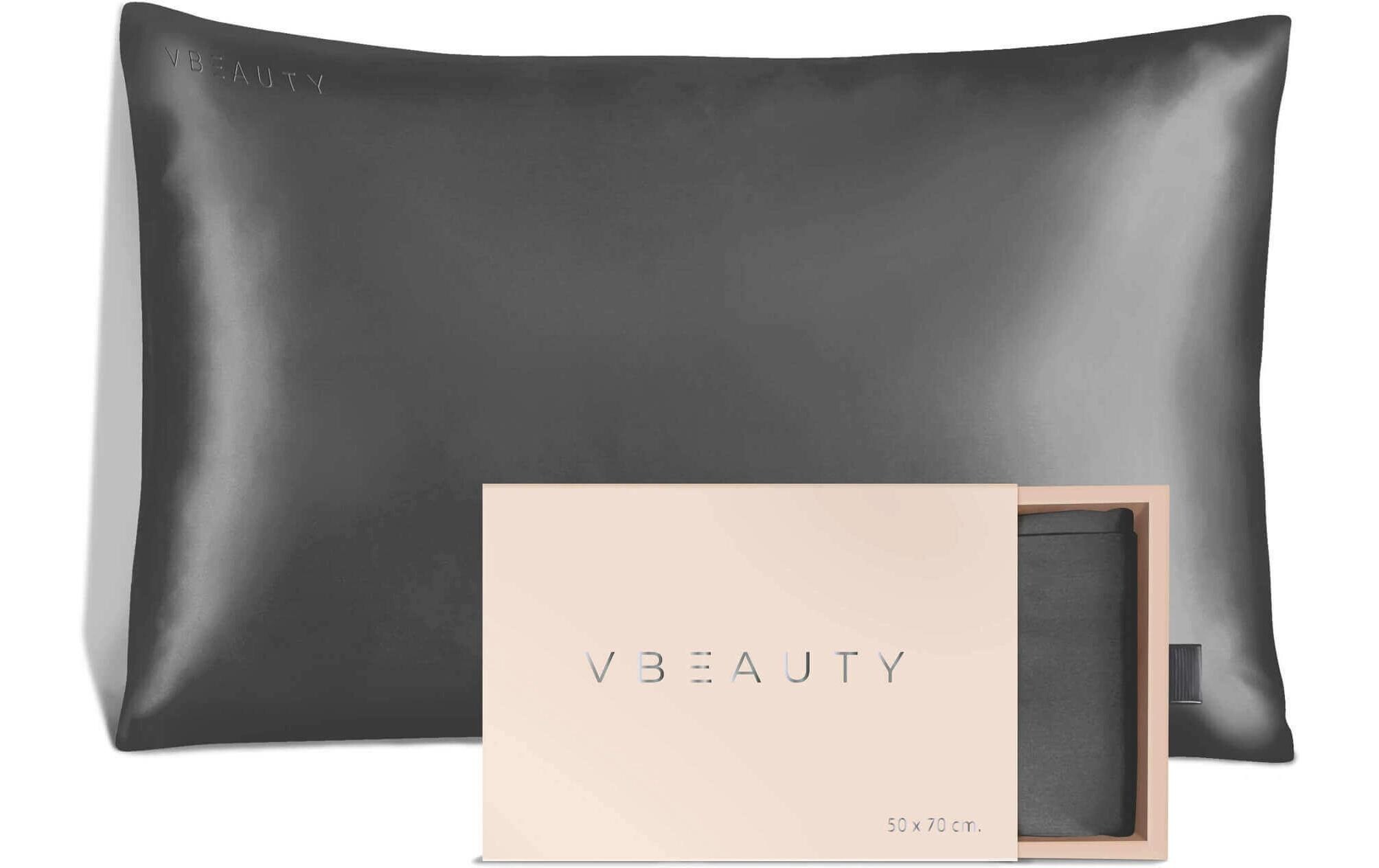 Beauty Seidenkissen AnthrazitSeidenkissenbezug aus Seide