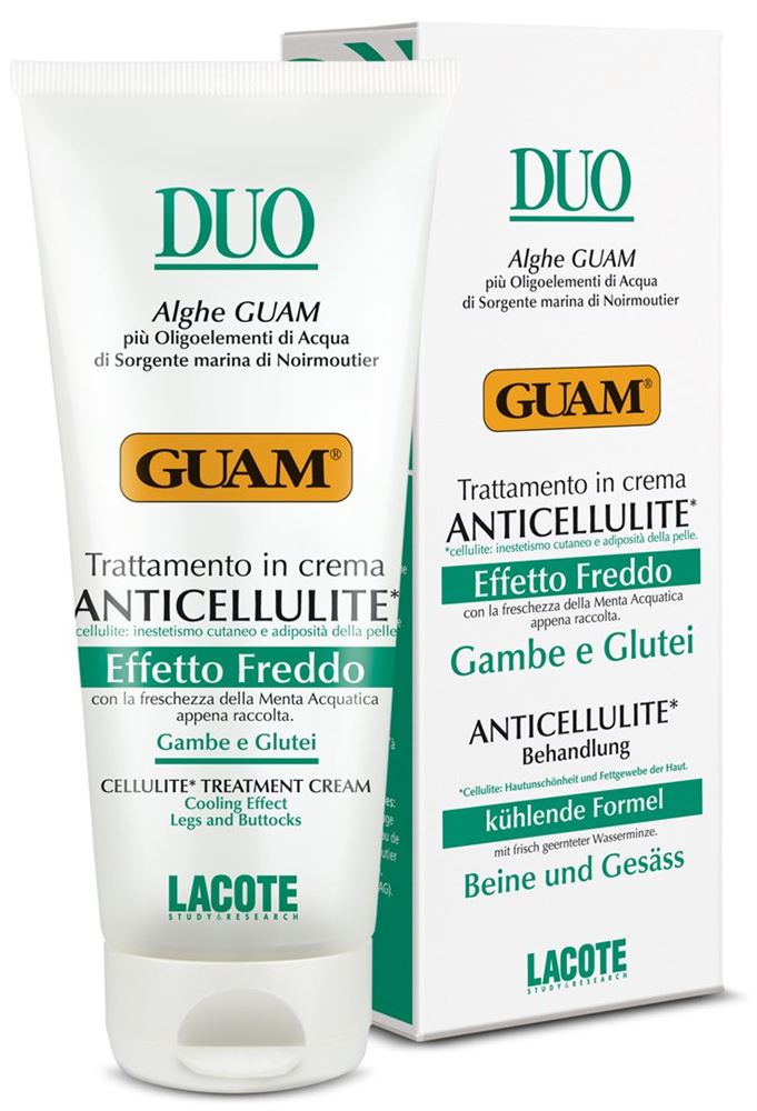 GUAM DUO Massagecreme bei Cellulite Creme kühlend 200 ml