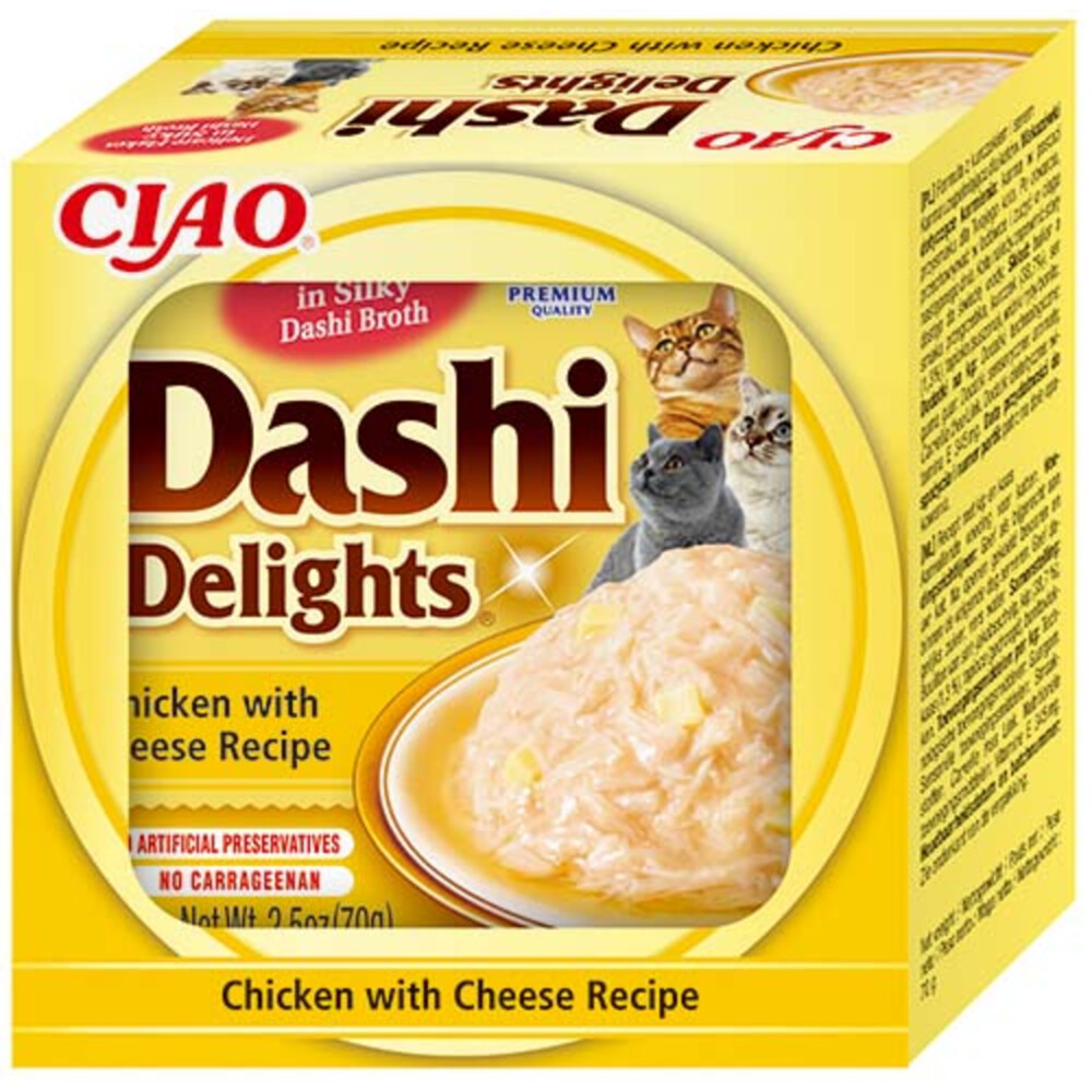 Ciao Dashi Delights Kattenvoer Nat Chicken & Cheese70 gr