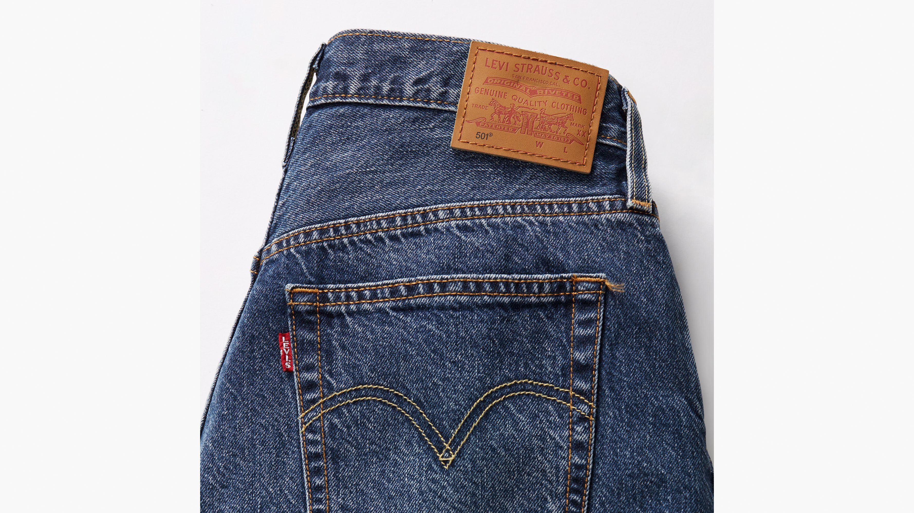 Short 501® mi-cuisse Lightweight - Crossing Canvas Ltw - Bleu