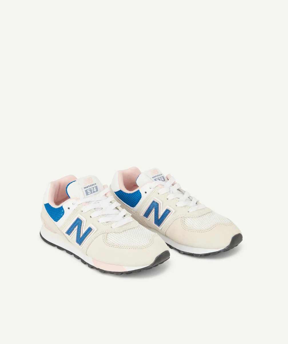 NEW BALANCEBASKETS 574 BEIGES ET ROSES FILLE