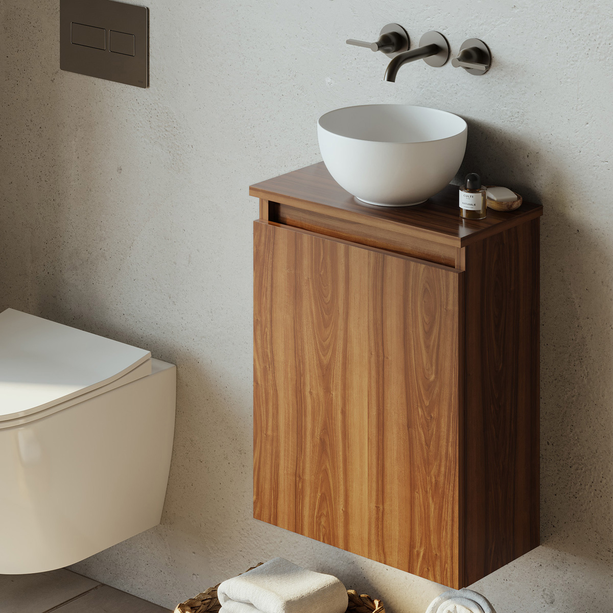 Saniclear Micro waskom voor toilet 23cm mat wit