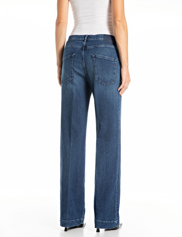 Replay Straight-Jeans »MELJA« mit weitem Bein