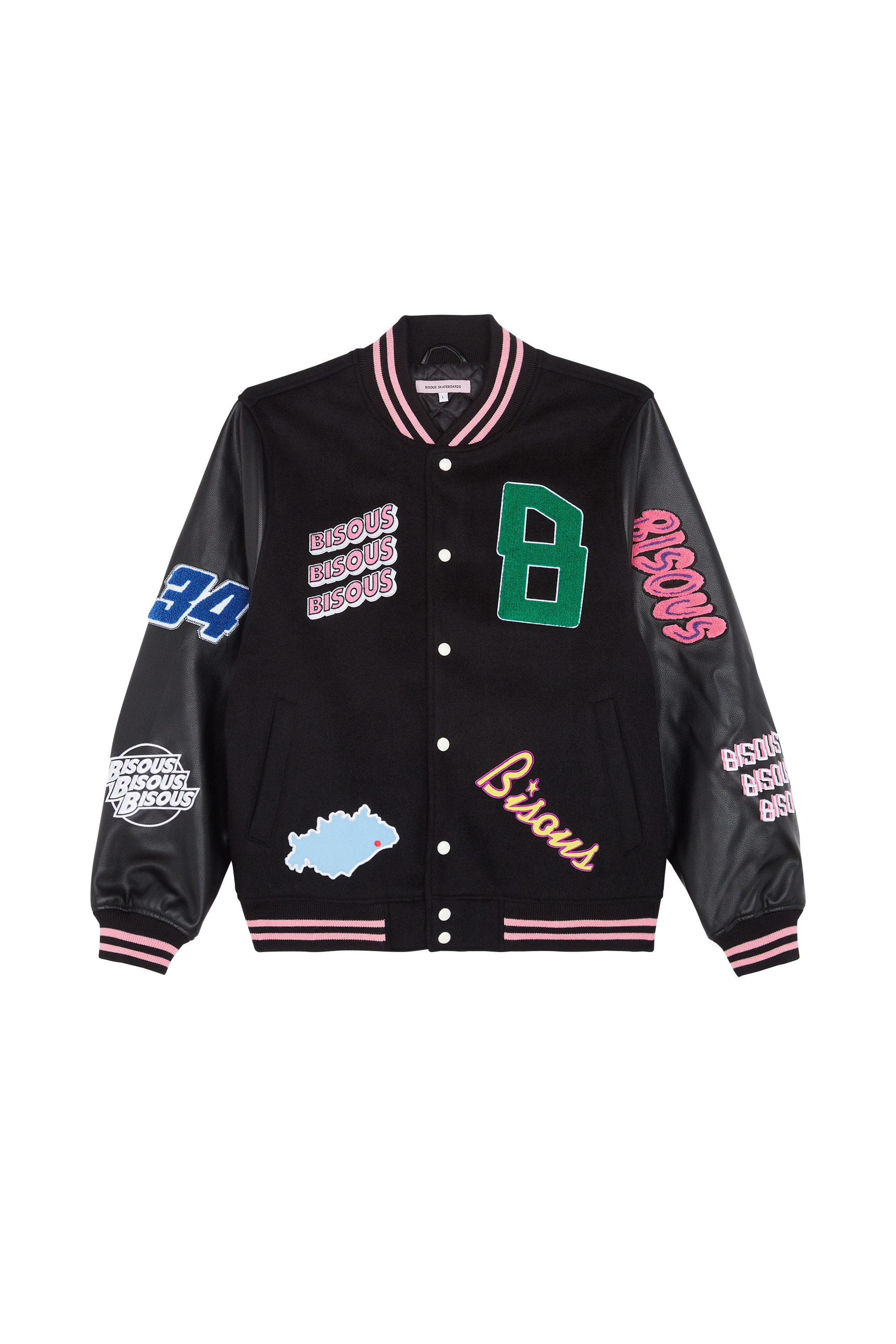 BISOUS SKATEBOARDS Veste VARSITY VARSITY Noir