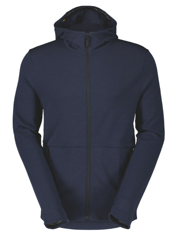 SCOTT Commuter Merino Hoody, Mørkeblå