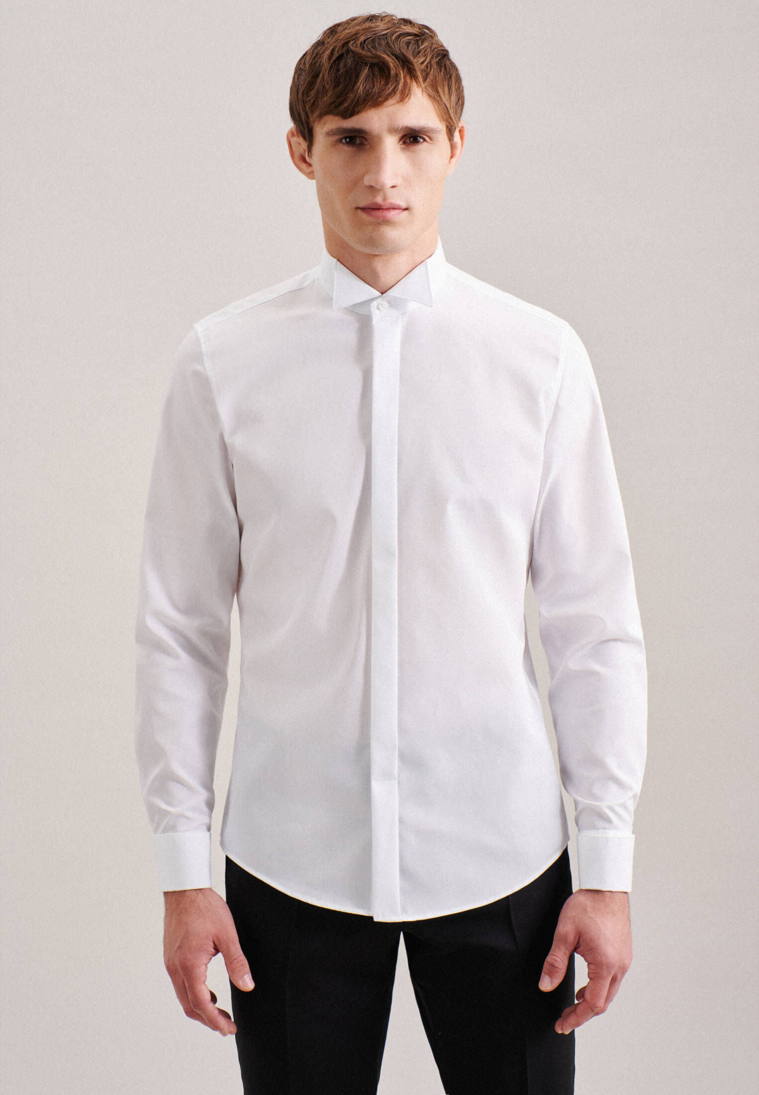 Seidensticker| Herren Hemd Slim Fit Langarm