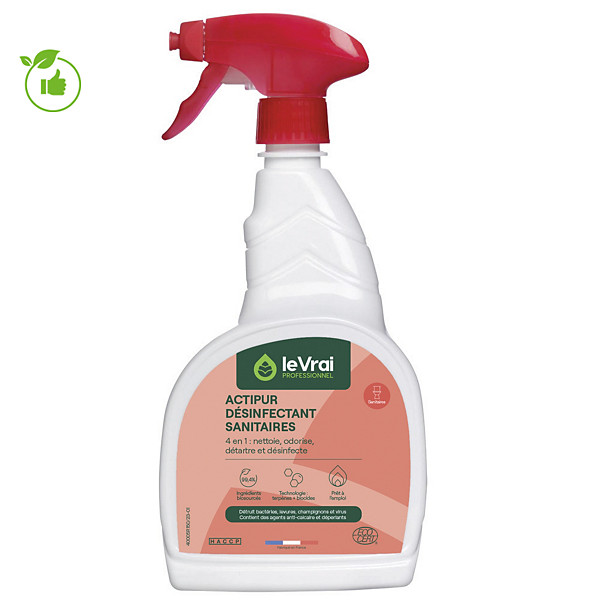 Nettoyant désinfectant sanitaires PAE Le Vrai Actipur 750 ml