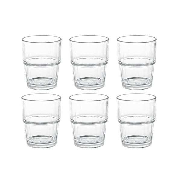 Stabelbare drikkeglas 6-pak